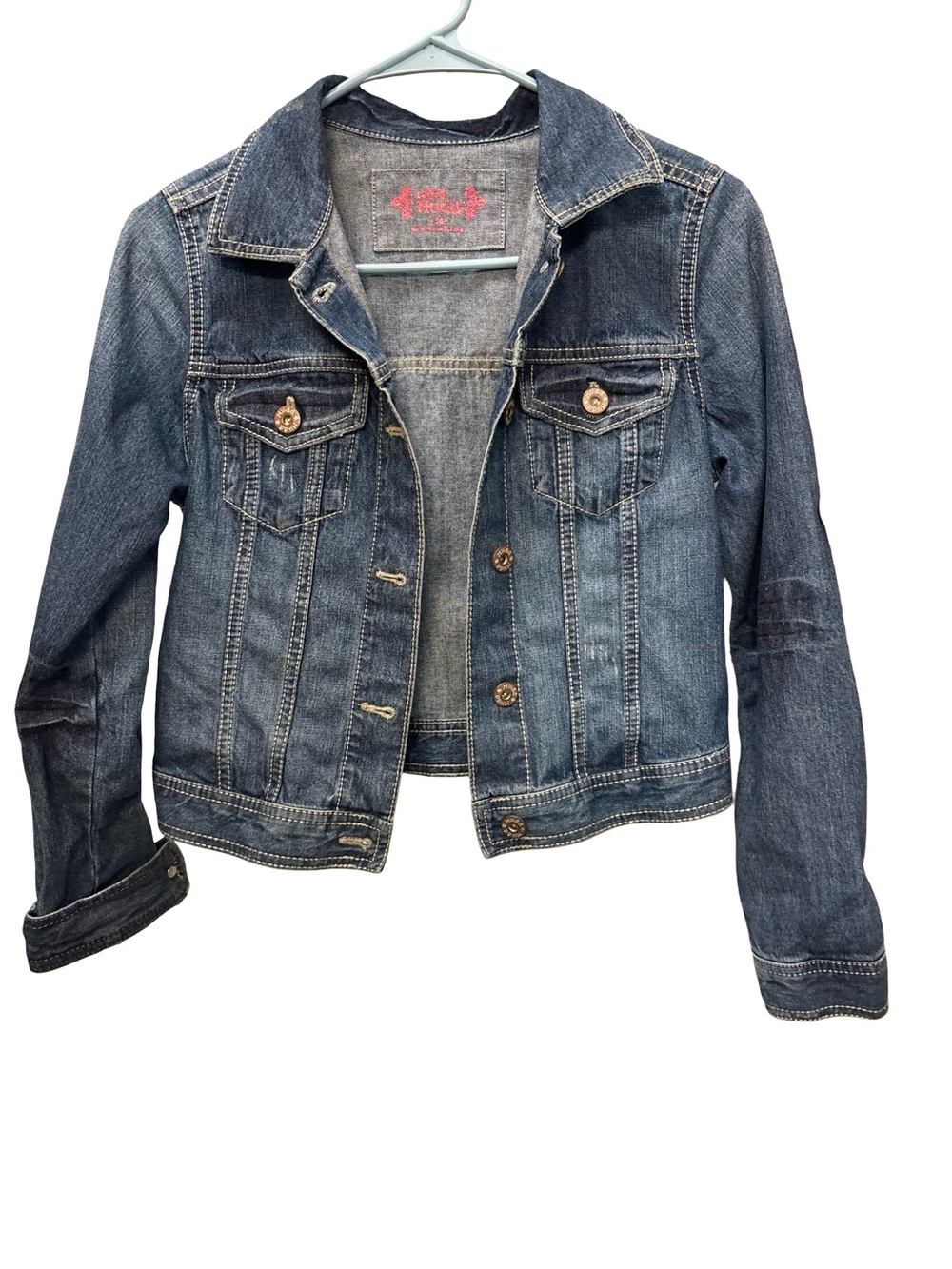Mudd Blue Denim Jean Teen Casual Jacket Size 14
